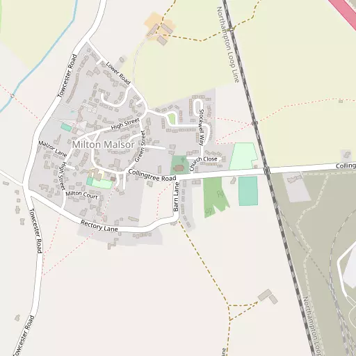 Map of Milton Malsor