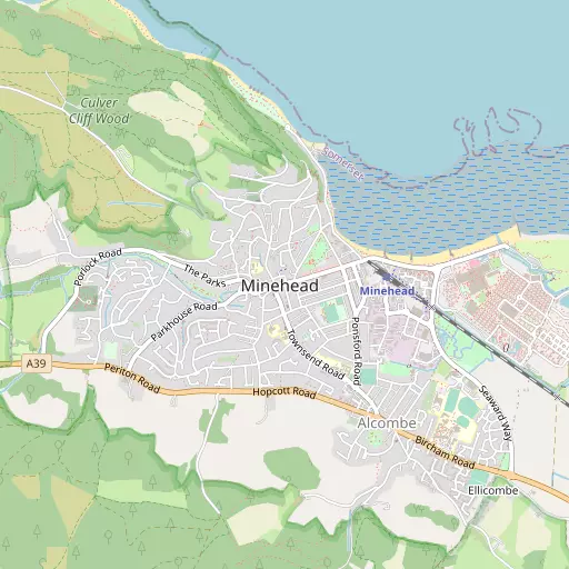Map of Minehead