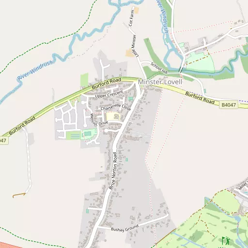 Map of Minster Lovell