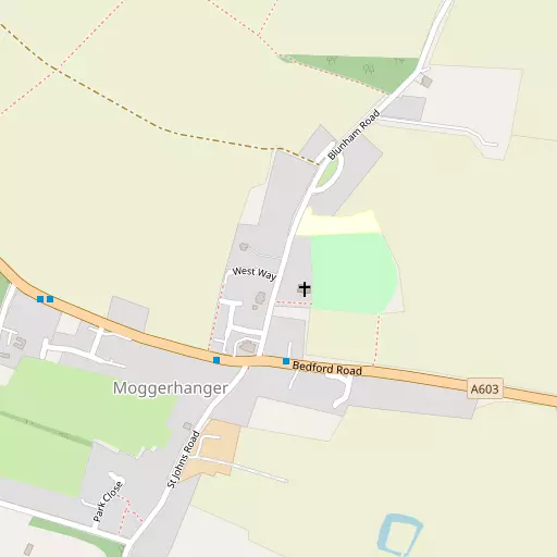 Map of Moggerhanger