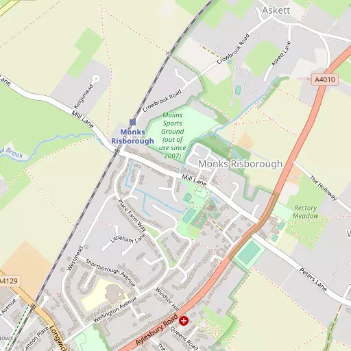 Map of Monks Risborough