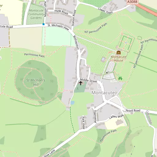 Map of Montacute