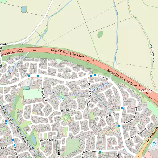 Map of Moorhayes Park