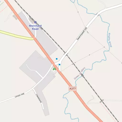 Map of Morchard Road