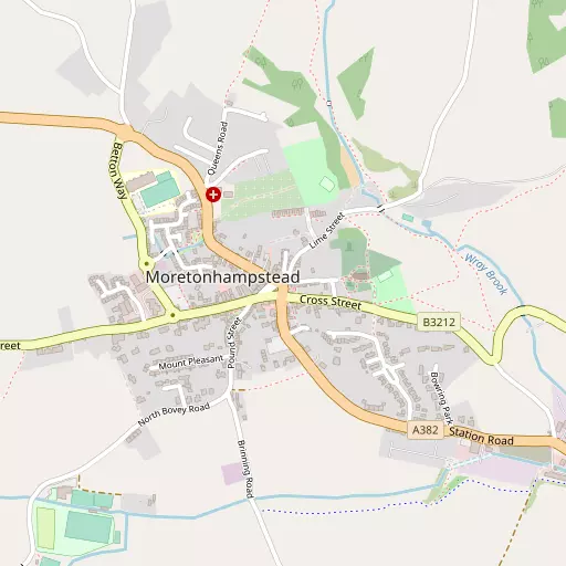 Map of Moretonhampstead