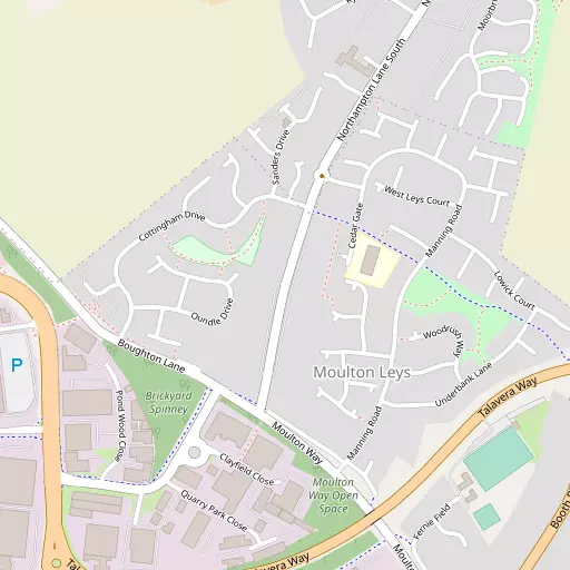 Map of Moulton Leys