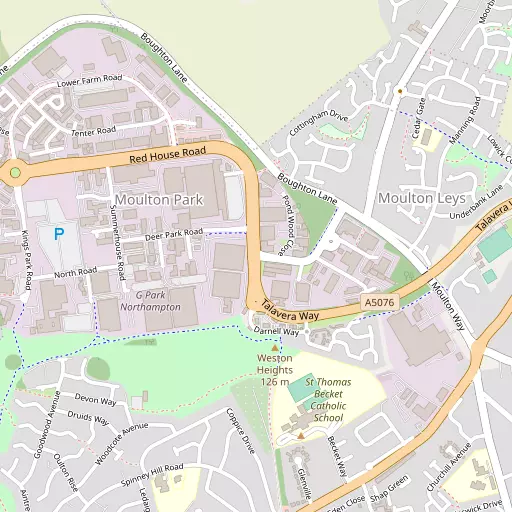 Map of Moulton Park
