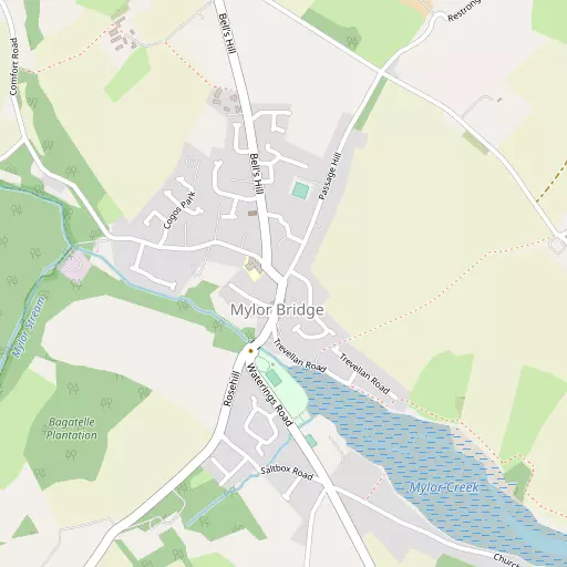 Map of Mylor Bridge