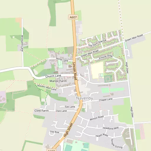 Map of Navenby
