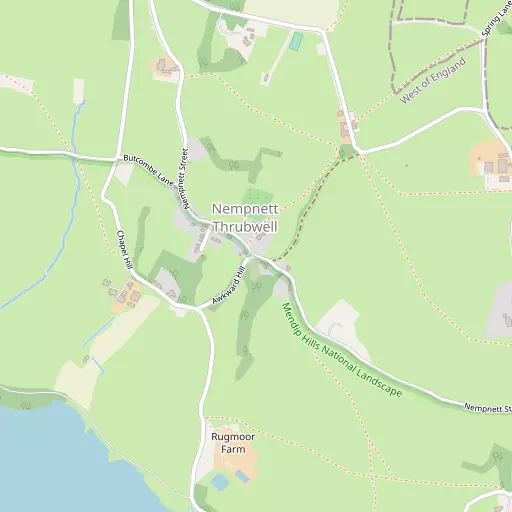 Map of Nempnett Thrubwell