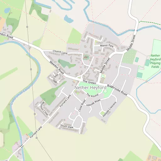 Map of Nether Heyford
