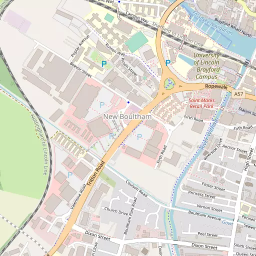 Map of New Boultham