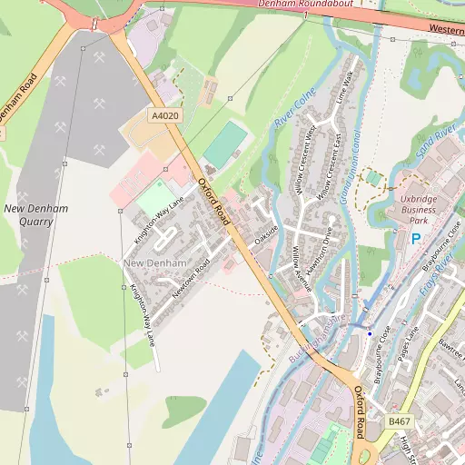 Map of New Denham