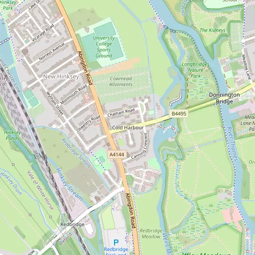 Map of New Hinksey