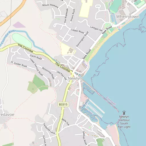 Map of Newlyn