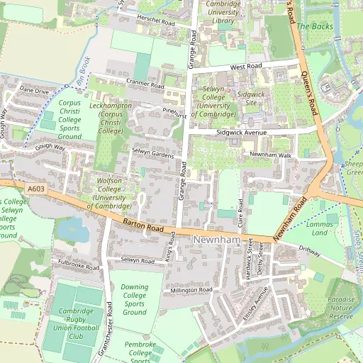 Map of Newnham