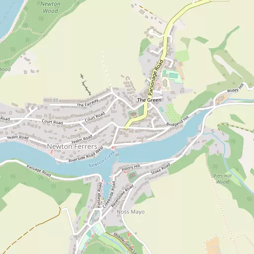 Map of Newton Ferrers