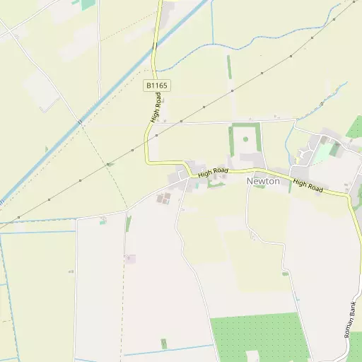 Map of Newton-in-the-Isle