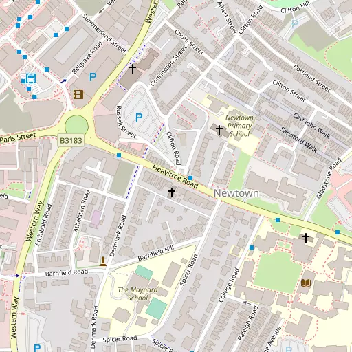 Map of Newtown