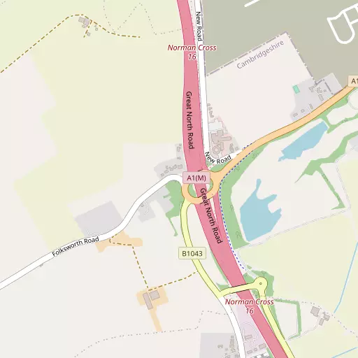 Map of Norman Cross