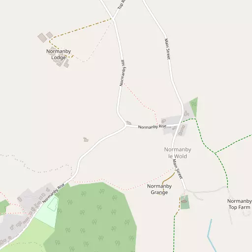Map of Normanby le Wold