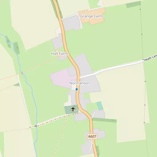 Map of Normanton-on-Cliffe