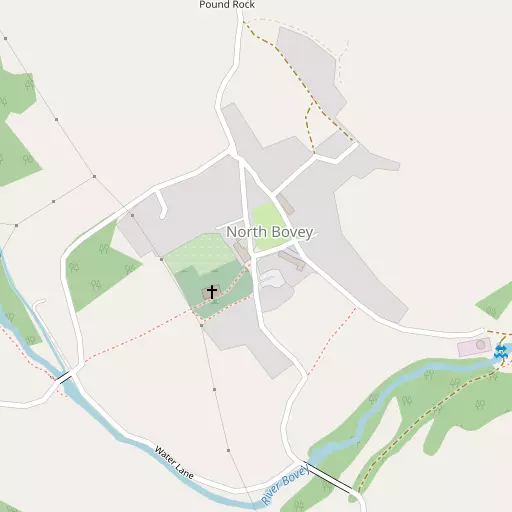 Map of North Bovey