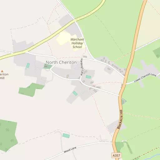 Map of North Cheriton