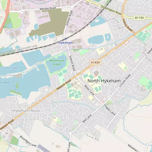 Map of North Hykeham