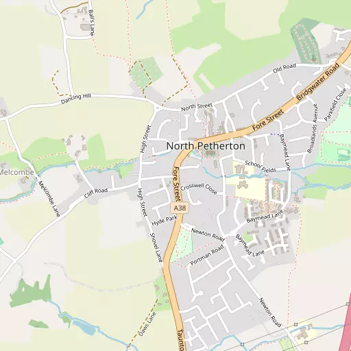 Map of North Petherton