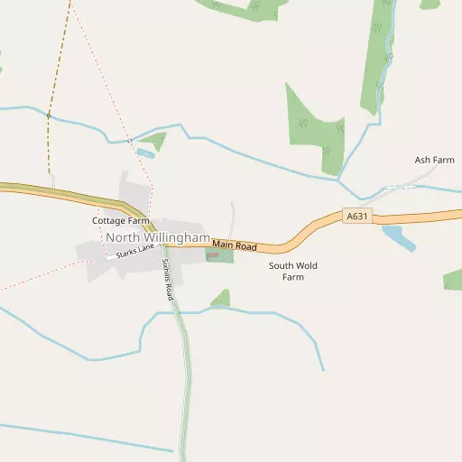 Map of North Willingham