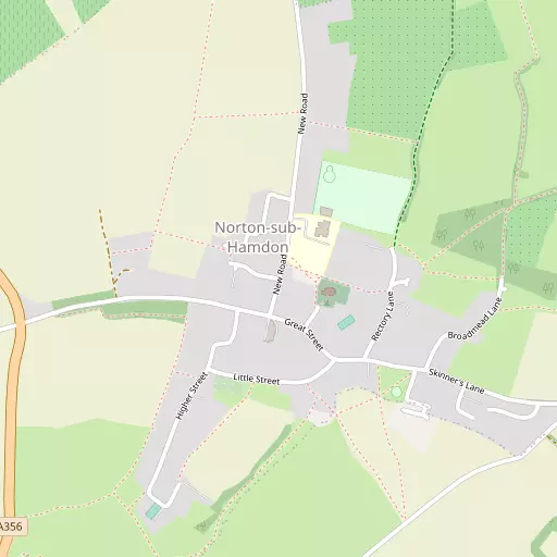 Map of Norton sub Hamdon