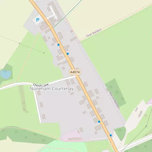Map of Nuneham Courtenay