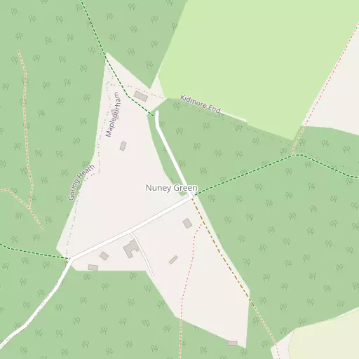 Map of Nuney Green
