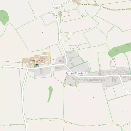 Map of Nymet Rowland