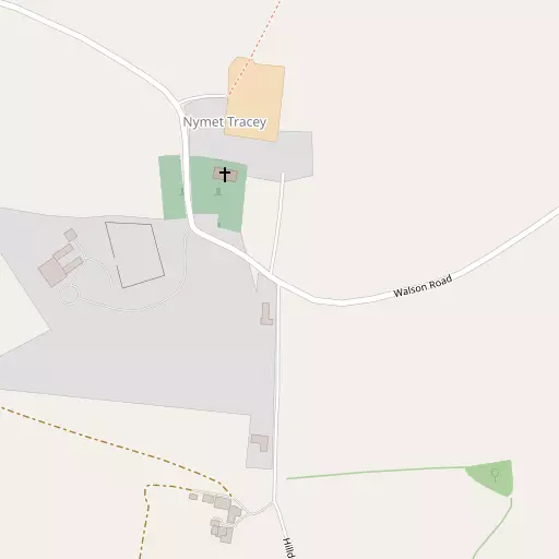 Map of Nymet Tracey