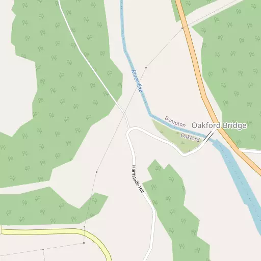 Map of Oakfordbridge