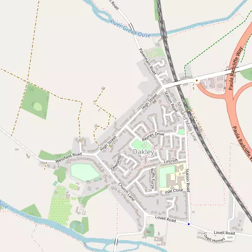 Map of Oakley
