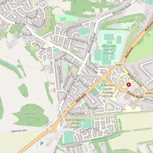 Map of Odd Down