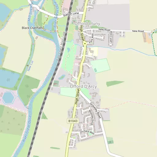 Map of Offord D'Arcy