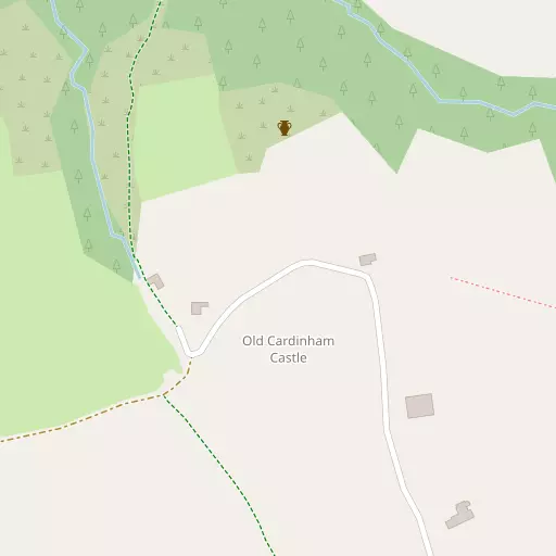 Map of Old Cardinham Castle