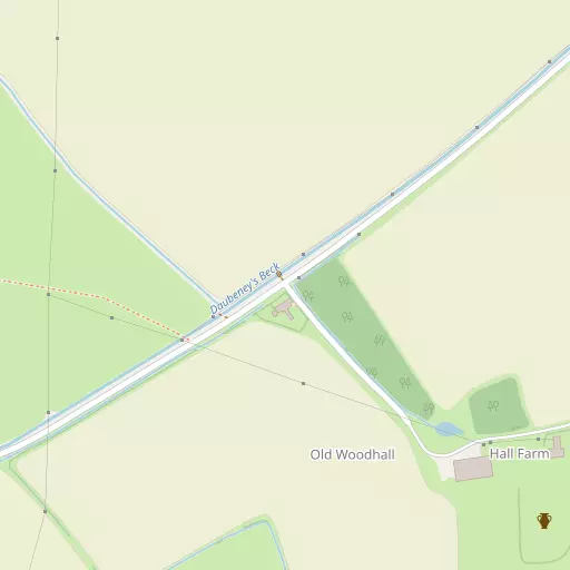 Map of Old Woodhall