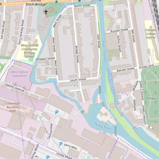 Map of Osney