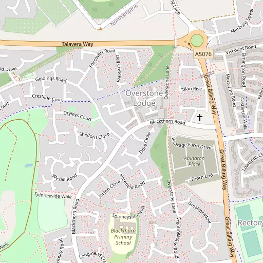 Map of Overstone Lodge