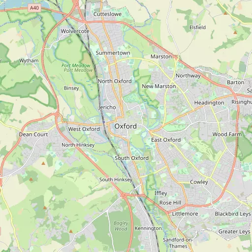 Map of Oxford