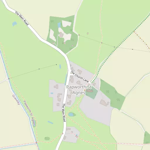 Map of Papworth St Agnes