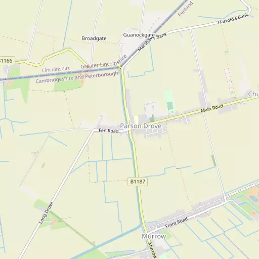 Map of Parson Drove