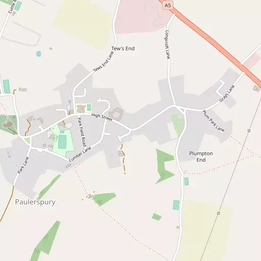 Map of Paulerspury
