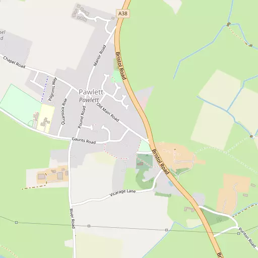 Map of Pawlett