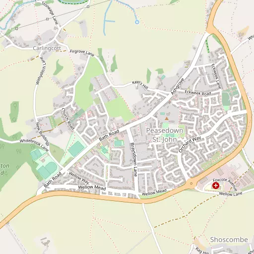 Map of Peasedown St John